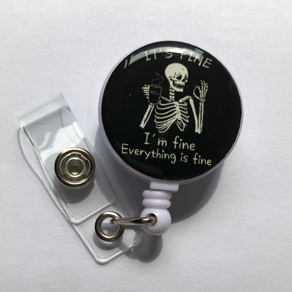 Badge reel ID holder